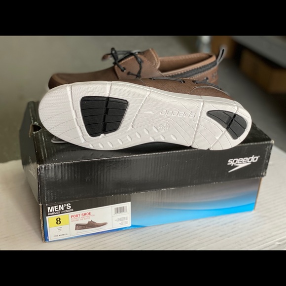 Speedo Mens Port Water Boat Shoes Brown - Picture 4 of 4